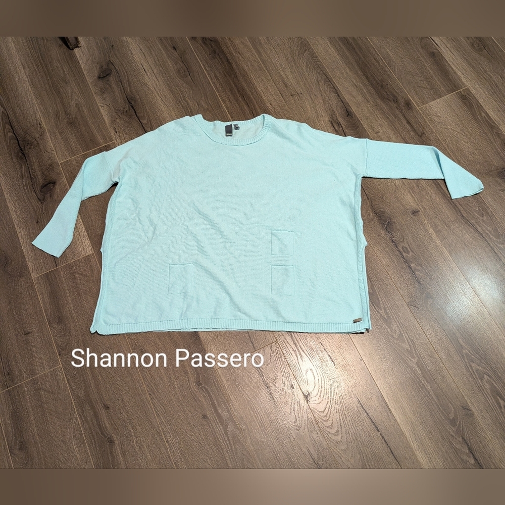 Shannon Passero  Oversized  Cotton  Top Pullover Sweater Lightweight. Artsy. GUC